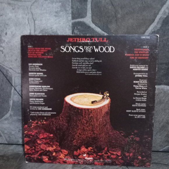 Jethro Tull Songs From The Wood Vinyl Record CHR 1152  Year 1977 - Picture 3 of 10